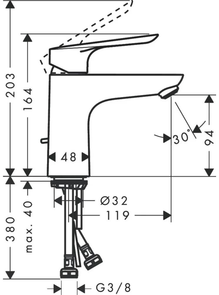 Смеситель Hansgrohe Logis E 71161000 хром купить,NaN