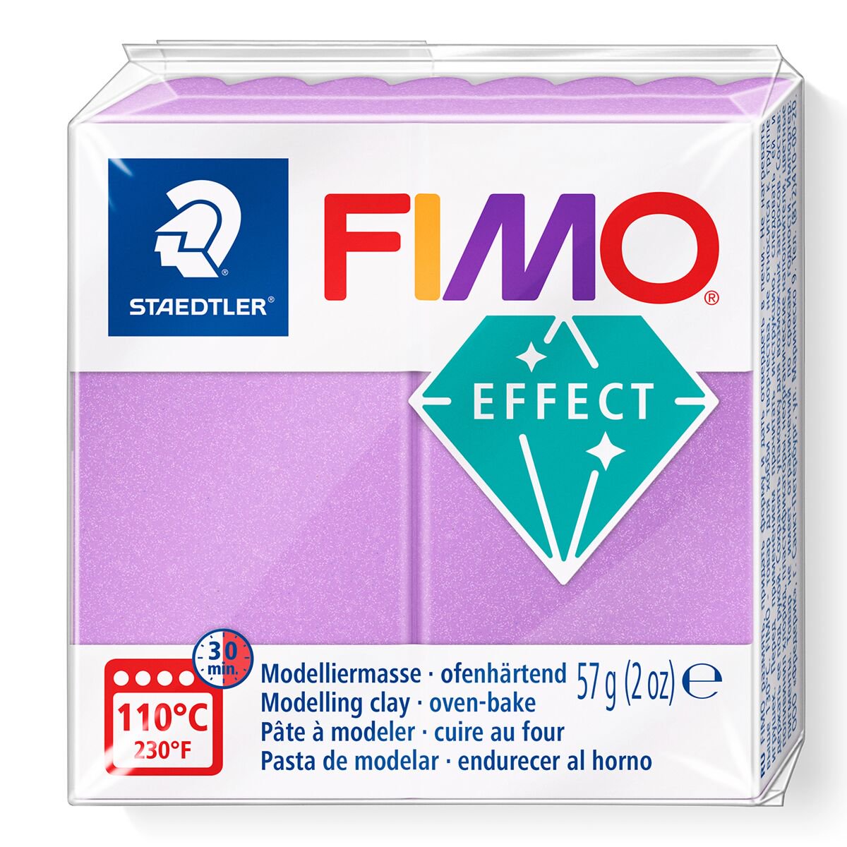 Полимерная глина Staedtler Fimo effect lilac pearl 57г купить,NaN