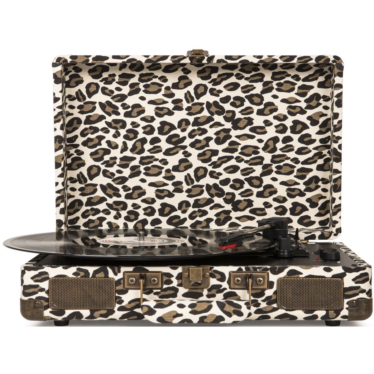 Проигрыватель виниловых дисков Crosley Cruiser Deluxe Leopard c Bluetooth CR8005D-LP купить,NaN