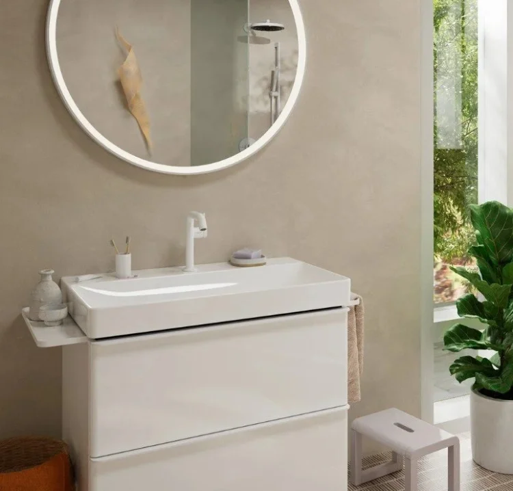 Смеситель Hansgrohe Tecturis S 73340700 белый купить,NaN