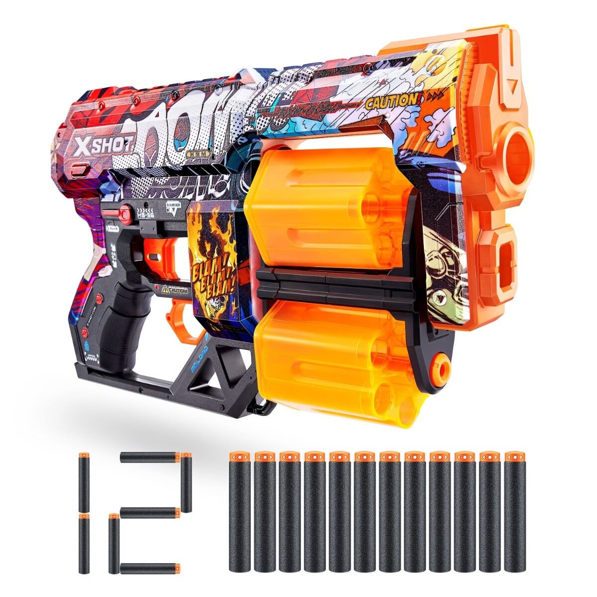 Бластер X-Shot Skins Dread - Boom 12 стрел купить,NaN