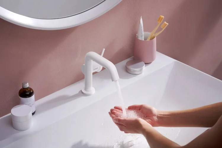 Смеситель Hansgrohe Tecturis S 73323700 белый купить,231500