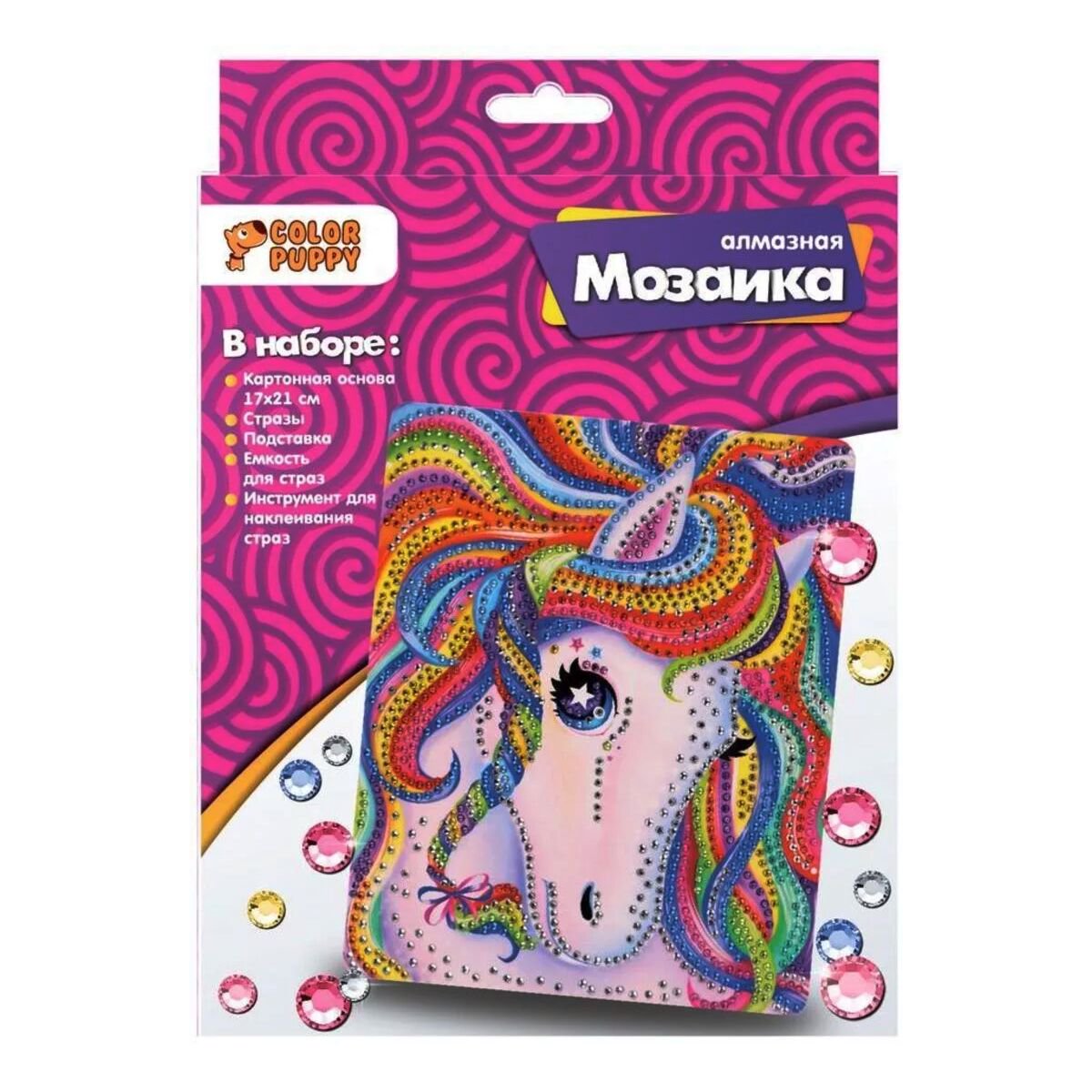 Алмазная мозаика Color Puppy Радужная лошадка купить,NaN