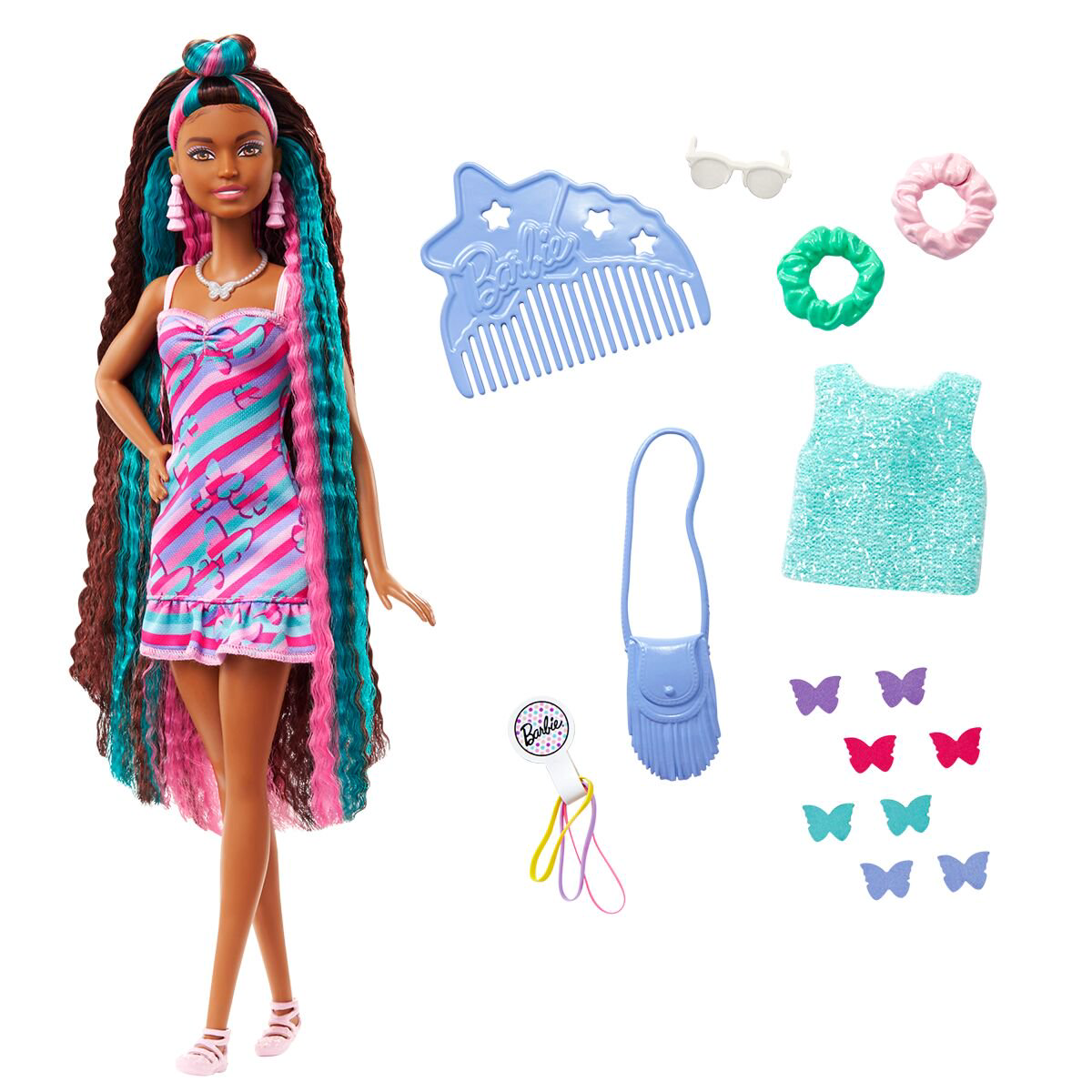 Кукла Barbie с Набором Аксессуаров для Волос HCM91 купить,NaN