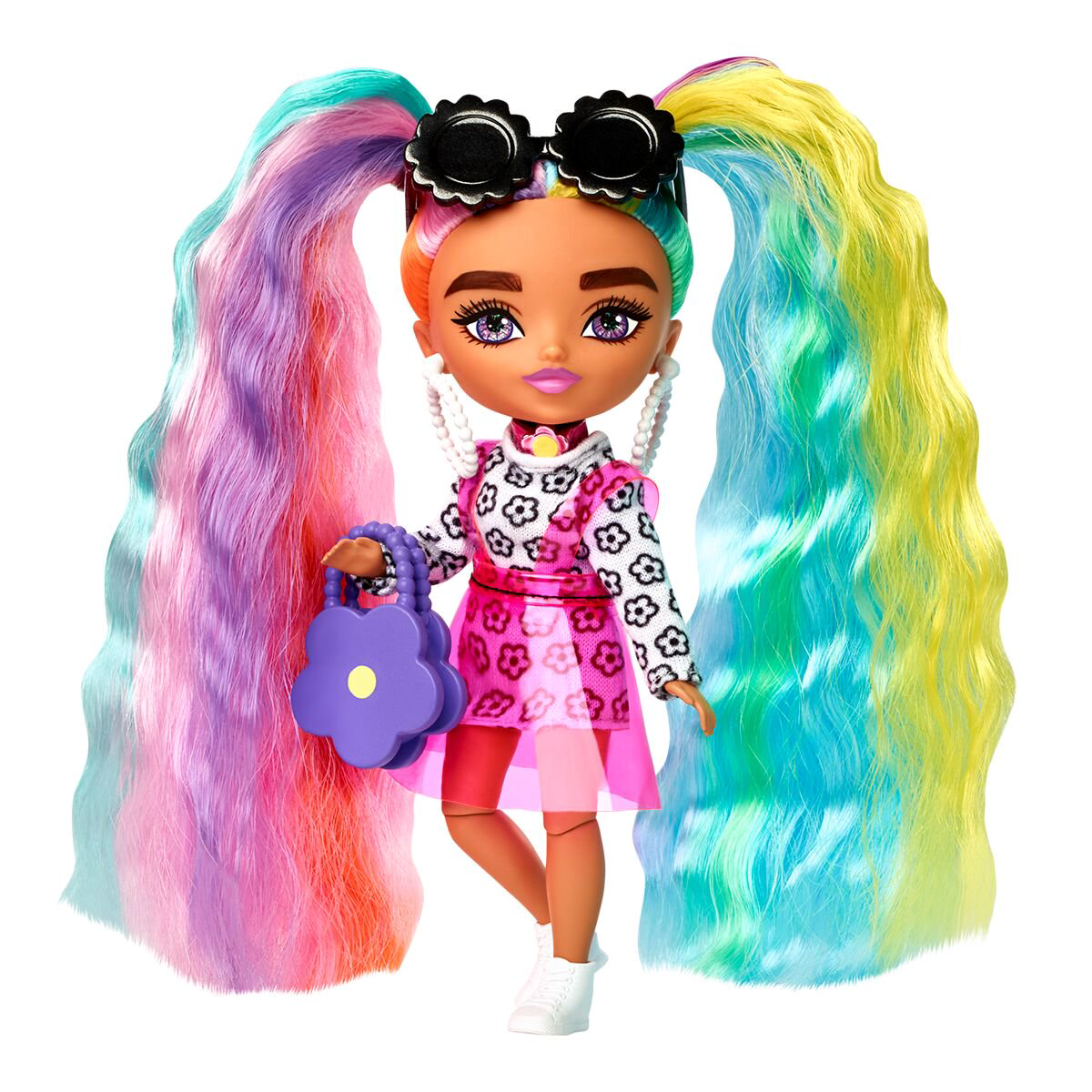 Кукла Barbie Extra Minis Радужные волосы HHF82  купить,NaN
