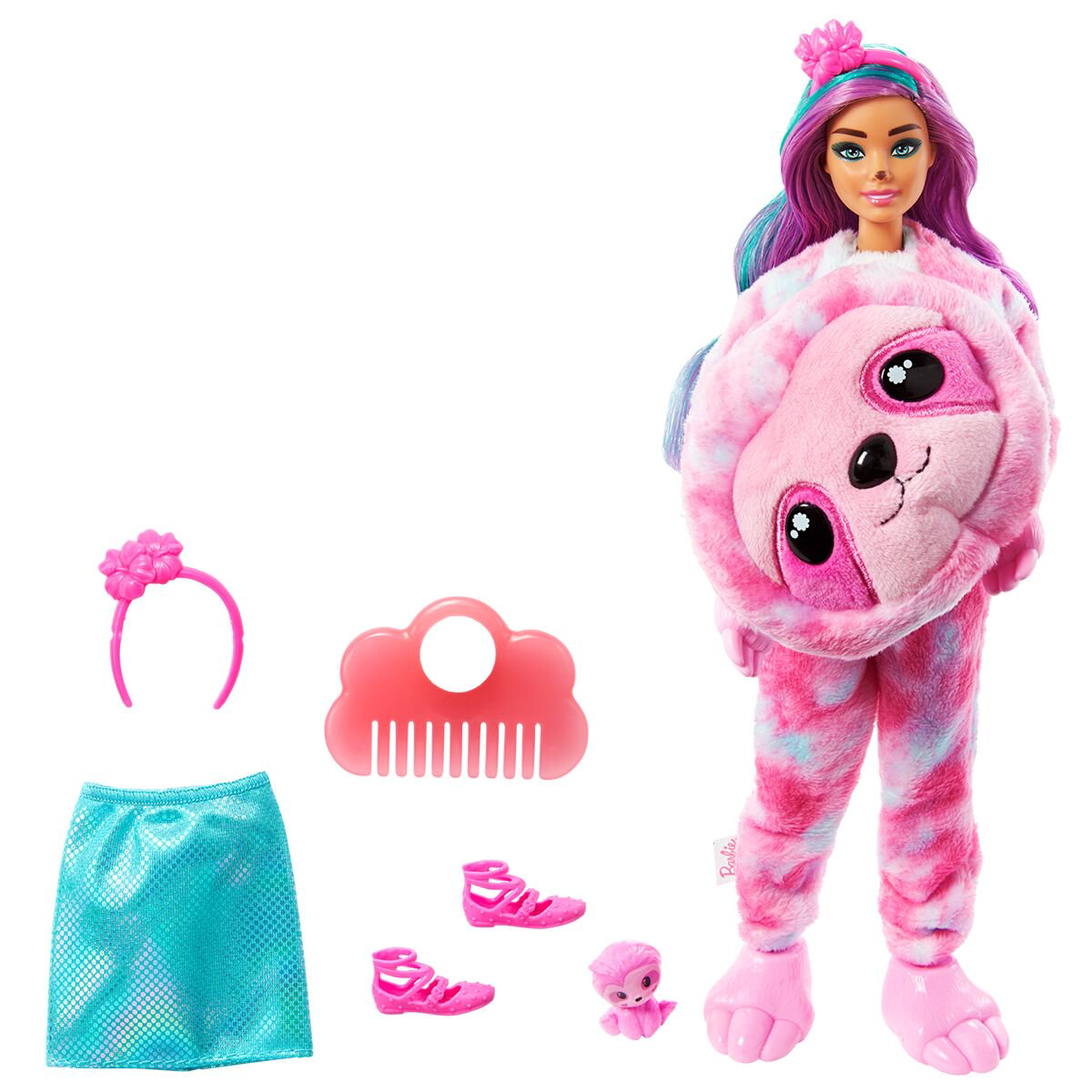 Кукла Barbie Cutie Reveal Ленивец HJL59 30см  купить,NaN