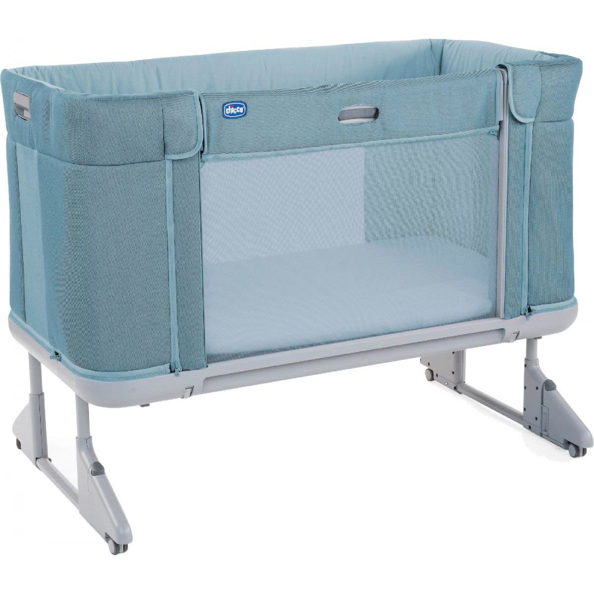 Кроватка-манеж Chicco Next2Me Forever Aquarelle 0м+ голубая купить,NaN