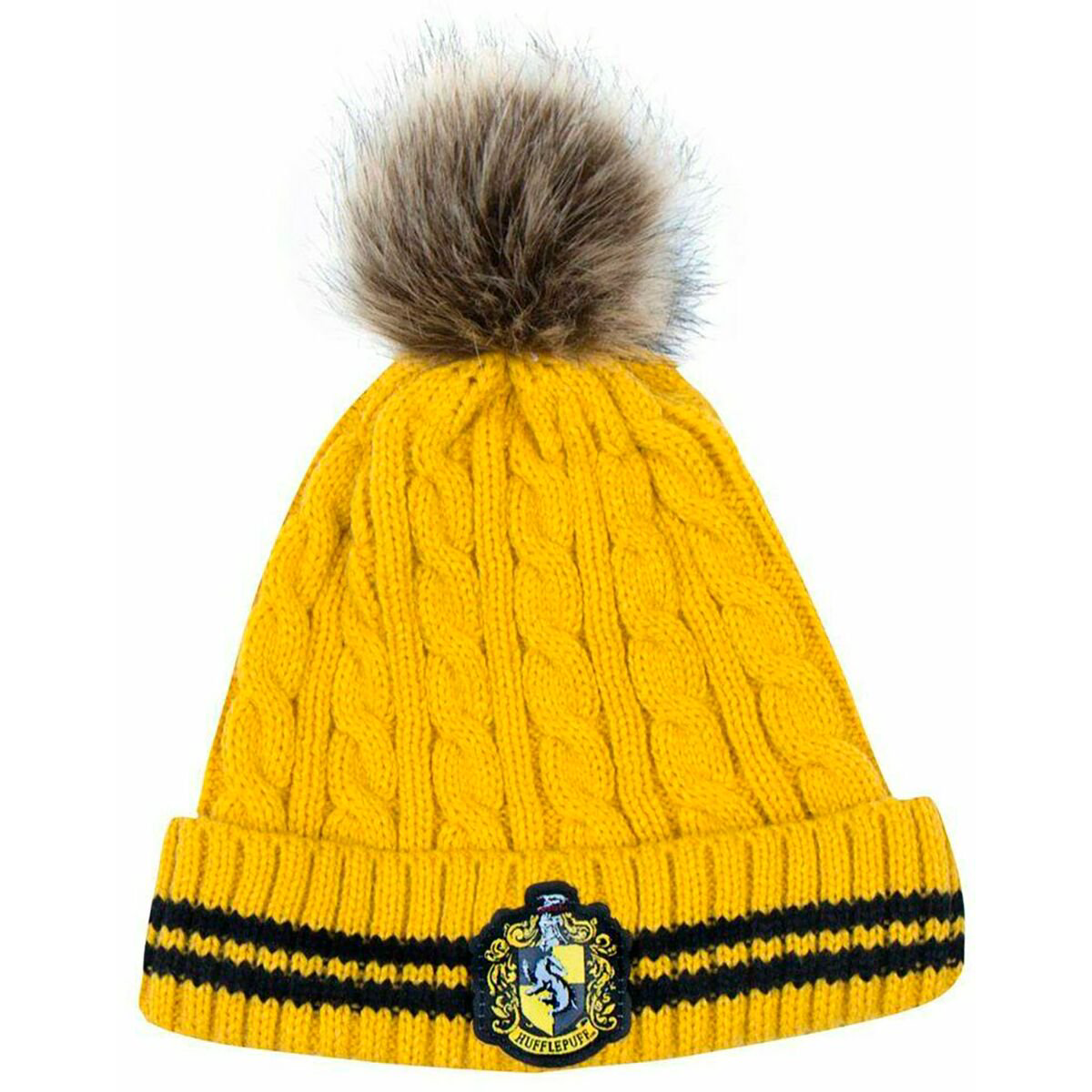 Шапка Гарри Поттер Pom-Pom Beanie Хаффлпаффа купить,NaN