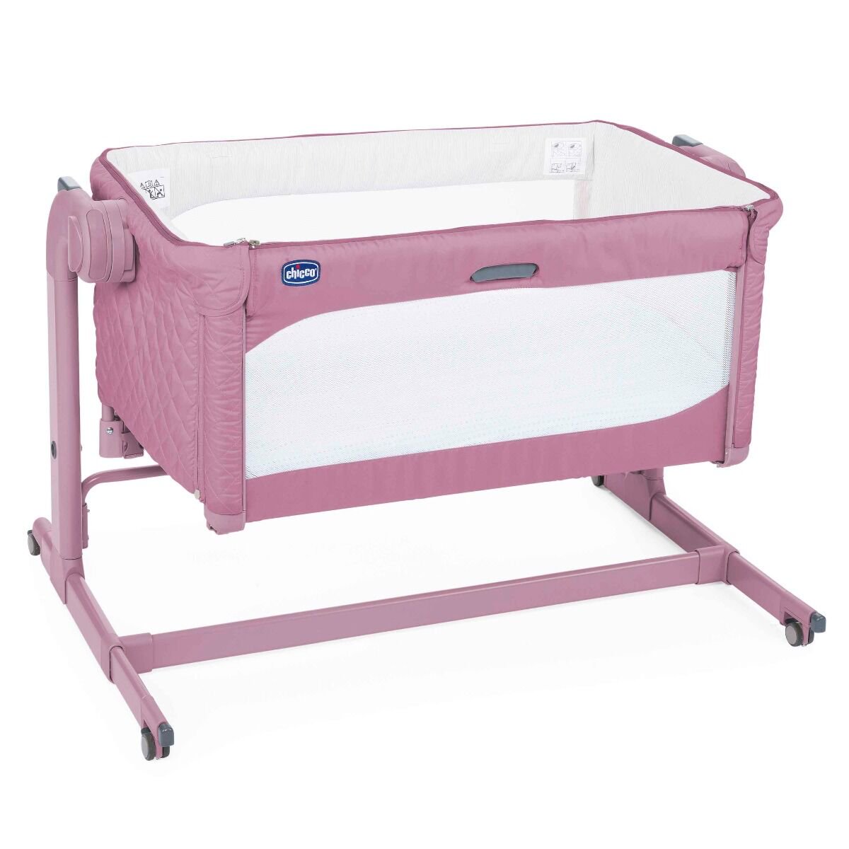Кроватка-манеж Chicco Next2Me Magic Blossom 0м+ розовая купить,NaN