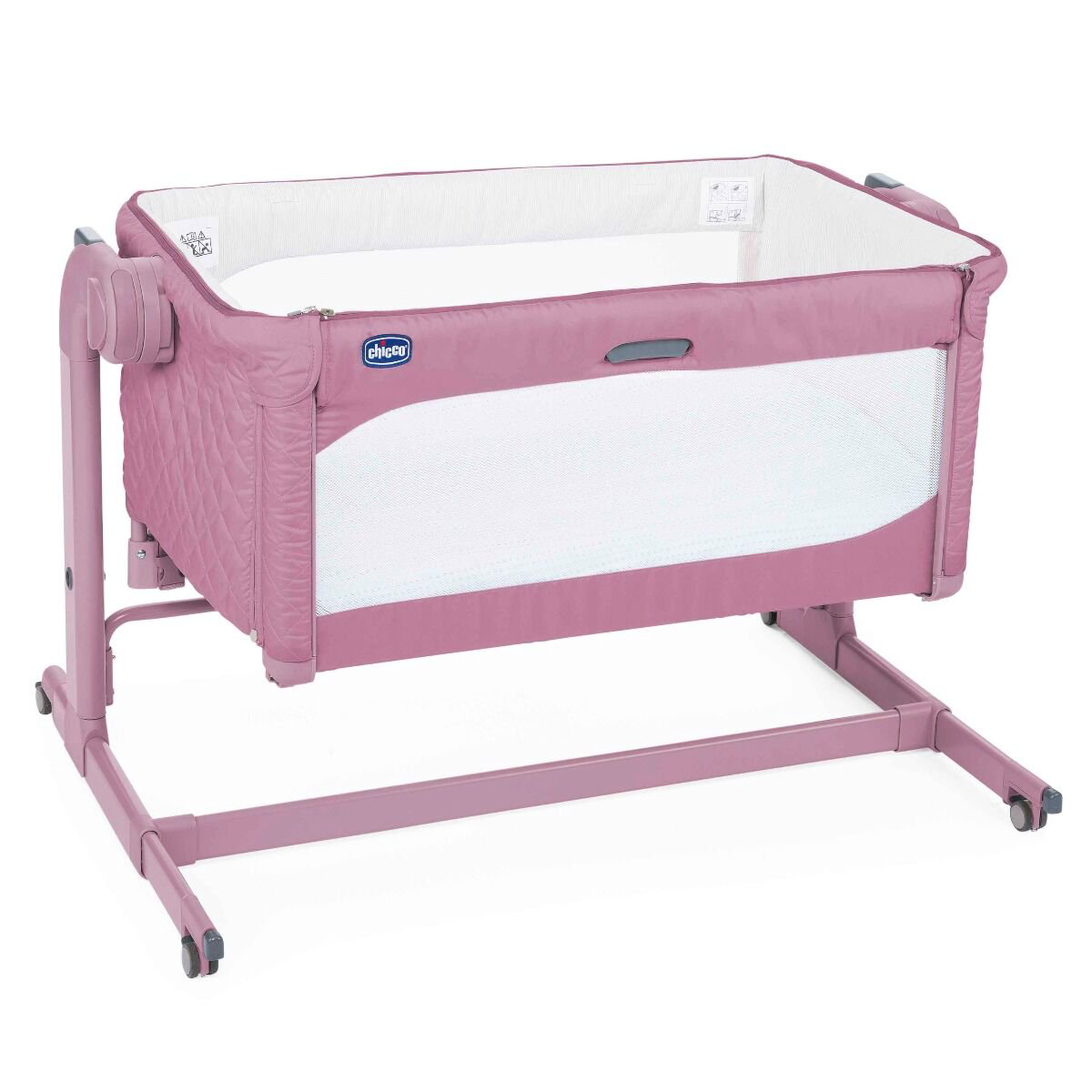 Кроватка-манеж Chicco Next2Me Magic Blossom 0м+ розовая купить,NaN