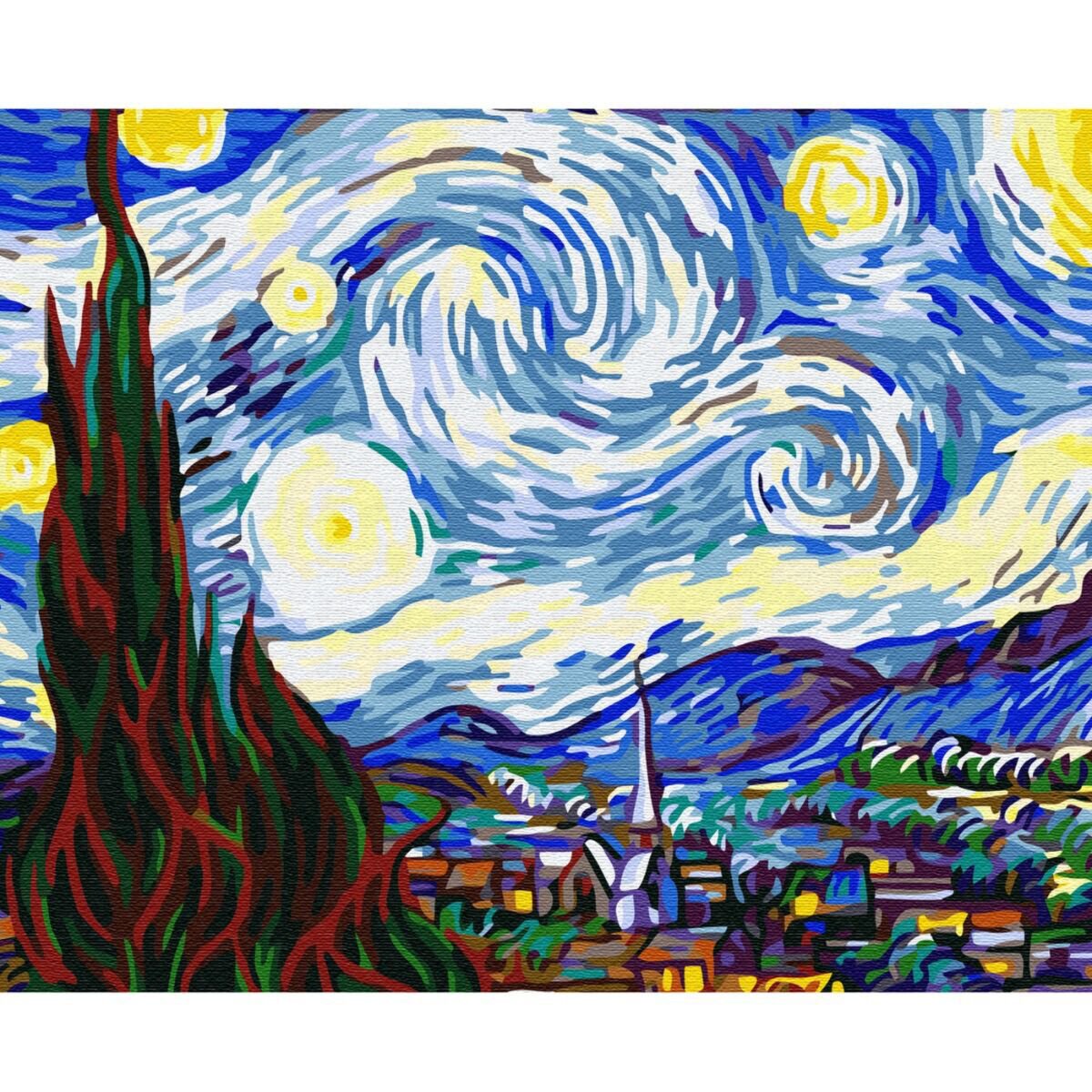 Картина по номерам Dell`Arte Звездная ночь 40x50 купить,NaN