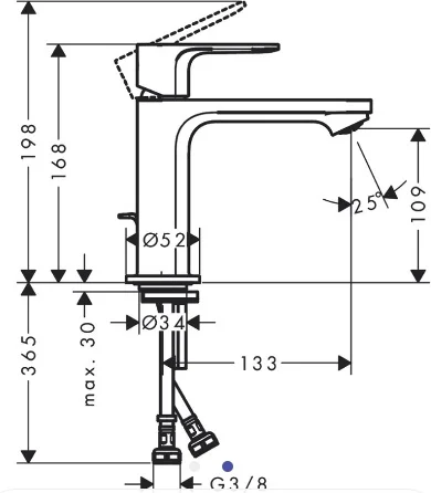 Смеситель Hansgrohe Rebris S 72517000 хром