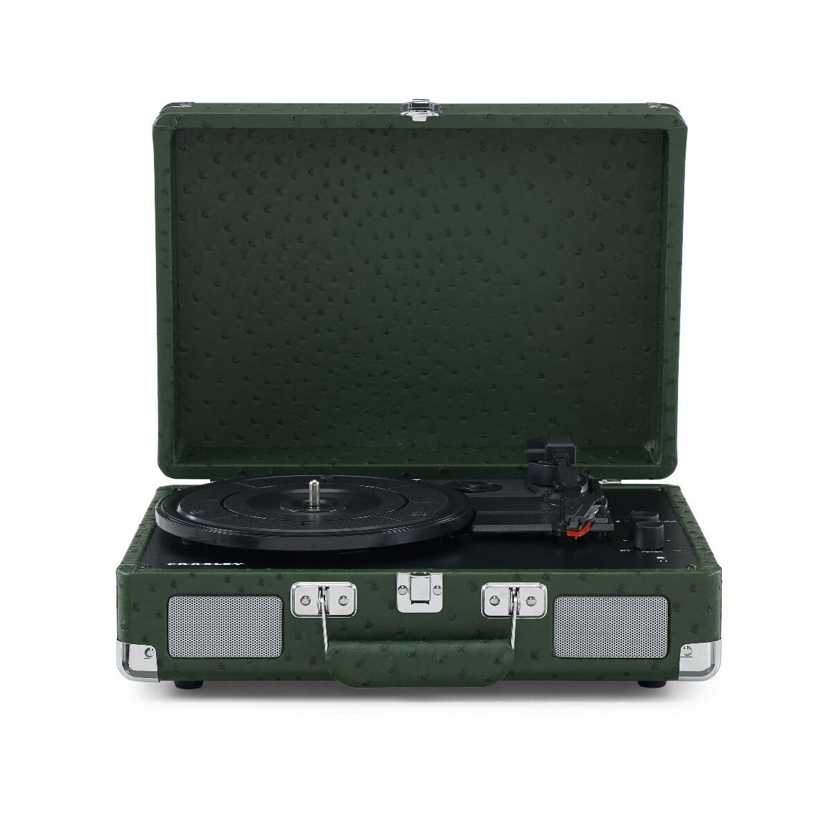 Виниловый проигрыватель Crosley Cruiser Plus Green Ostrich c двухсторонним Bluetooth CR8005F-OS4 купить,NaN