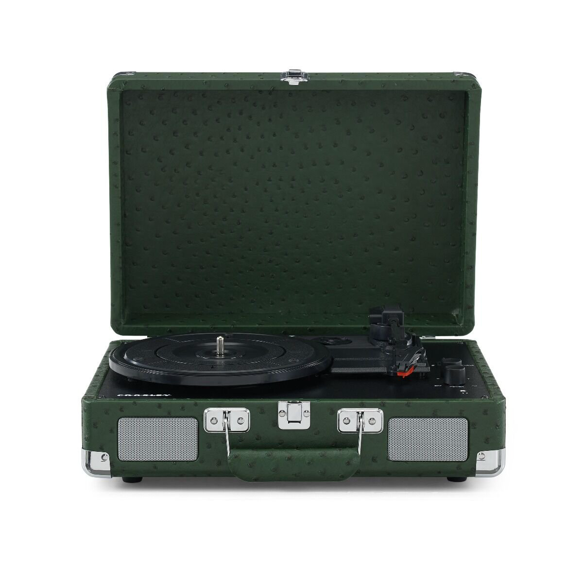Виниловый проигрыватель Crosley Cruiser Plus Green Ostrich c двухсторонним Bluetooth CR8005F-OS4 купить,NaN