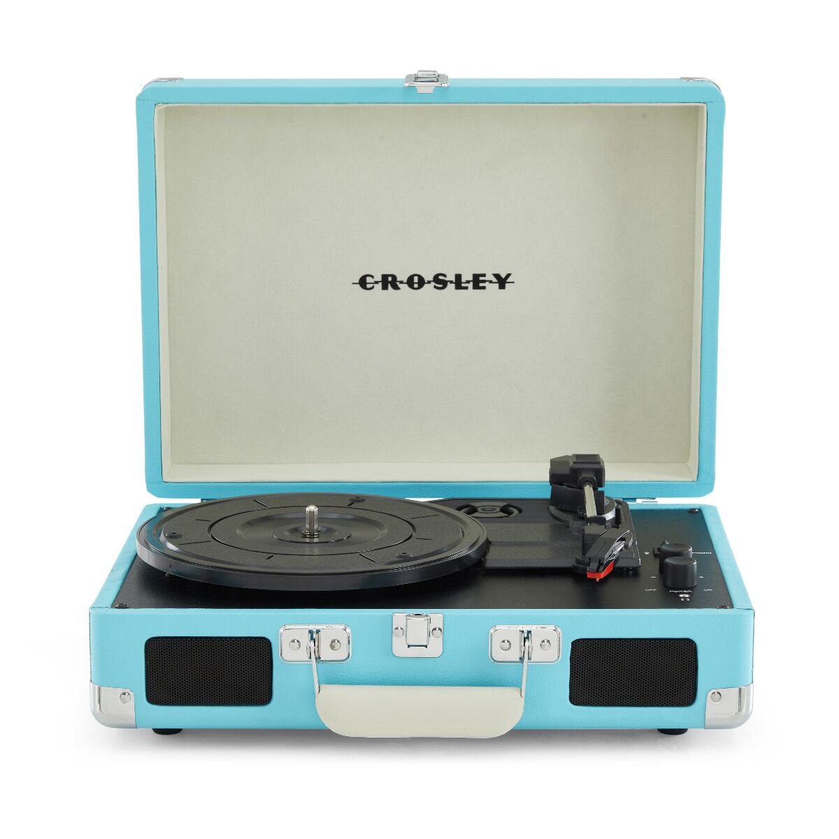 Виниловый проигрыватель Crosley Cruiser Plus Turquoise c двухсторонним Bluetooth CR8005F-TU4 купить,NaN