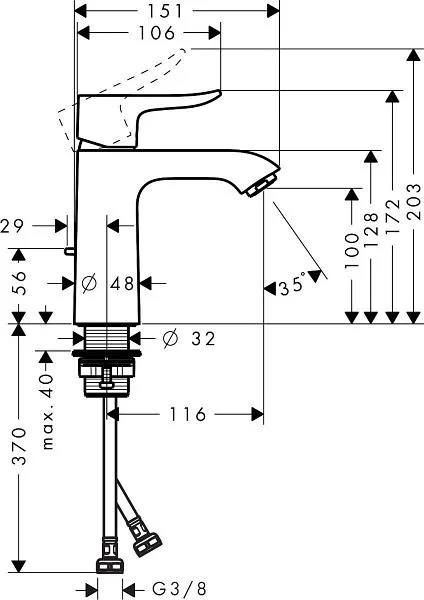 Смеситель Hansgrohe Metris 31080000 хром купить,252636