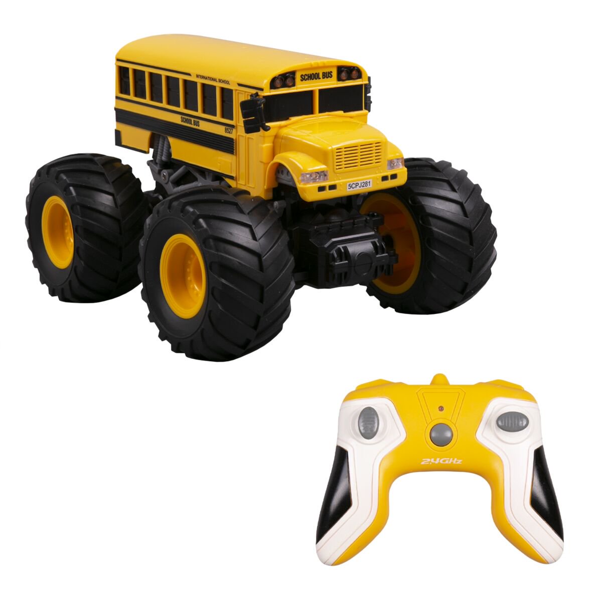 Игрушечная машинка HB 1:18 Big-Wheel Школьный автобус желтая  купить,NaN
