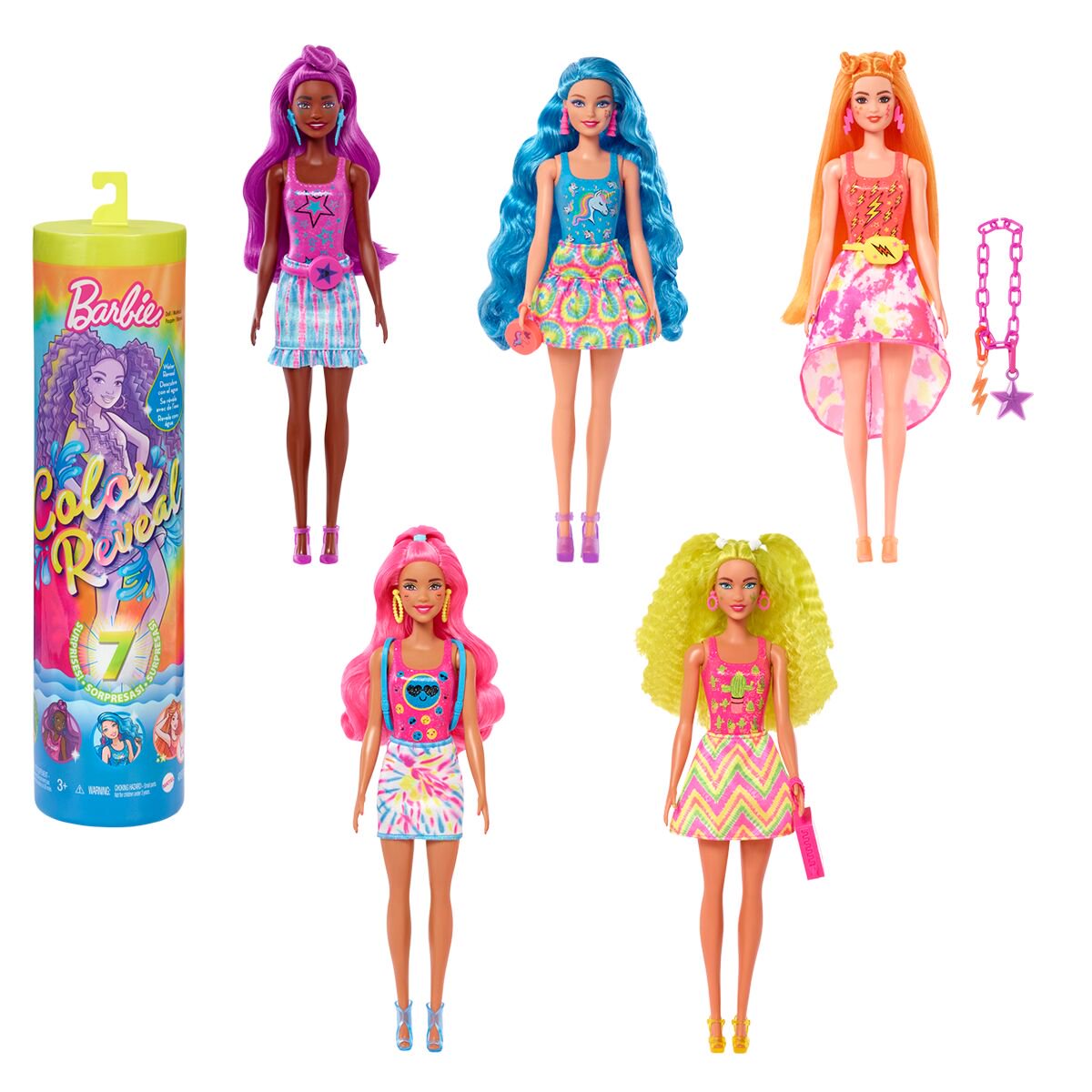 Кукла Barbie Color Reveal Neon Сюрприз HCC670 купить,NaN