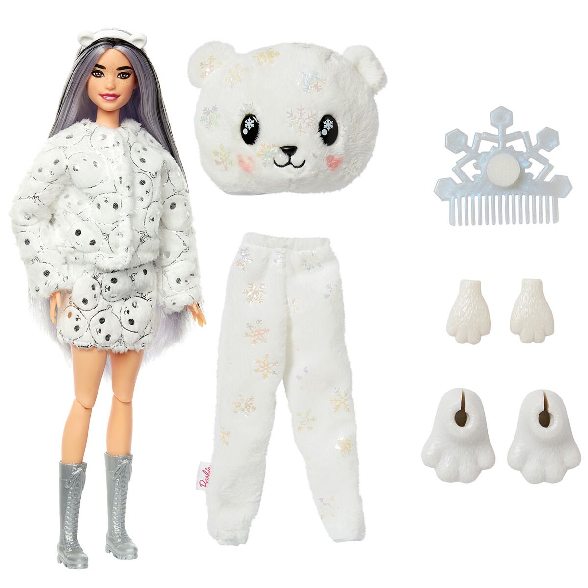 Кукла Barbie Cutie Reveal Мишка HJL640 30см Белый  купить,NaN