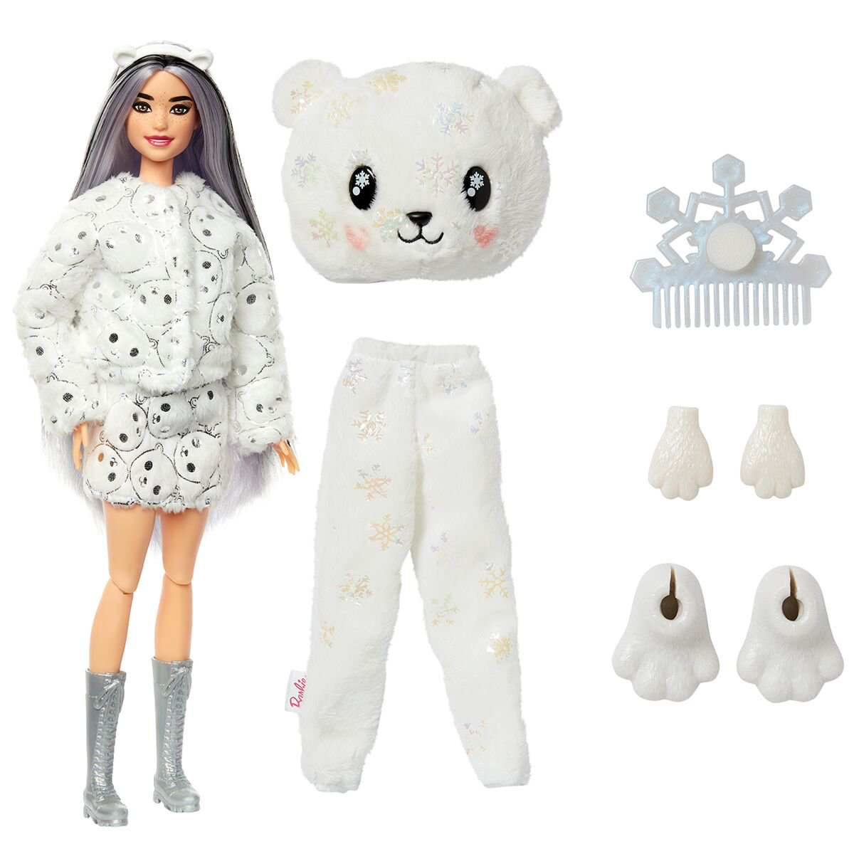 Кукла Barbie Cutie Reveal Мишка HJL640 30см Белый  купить,NaN