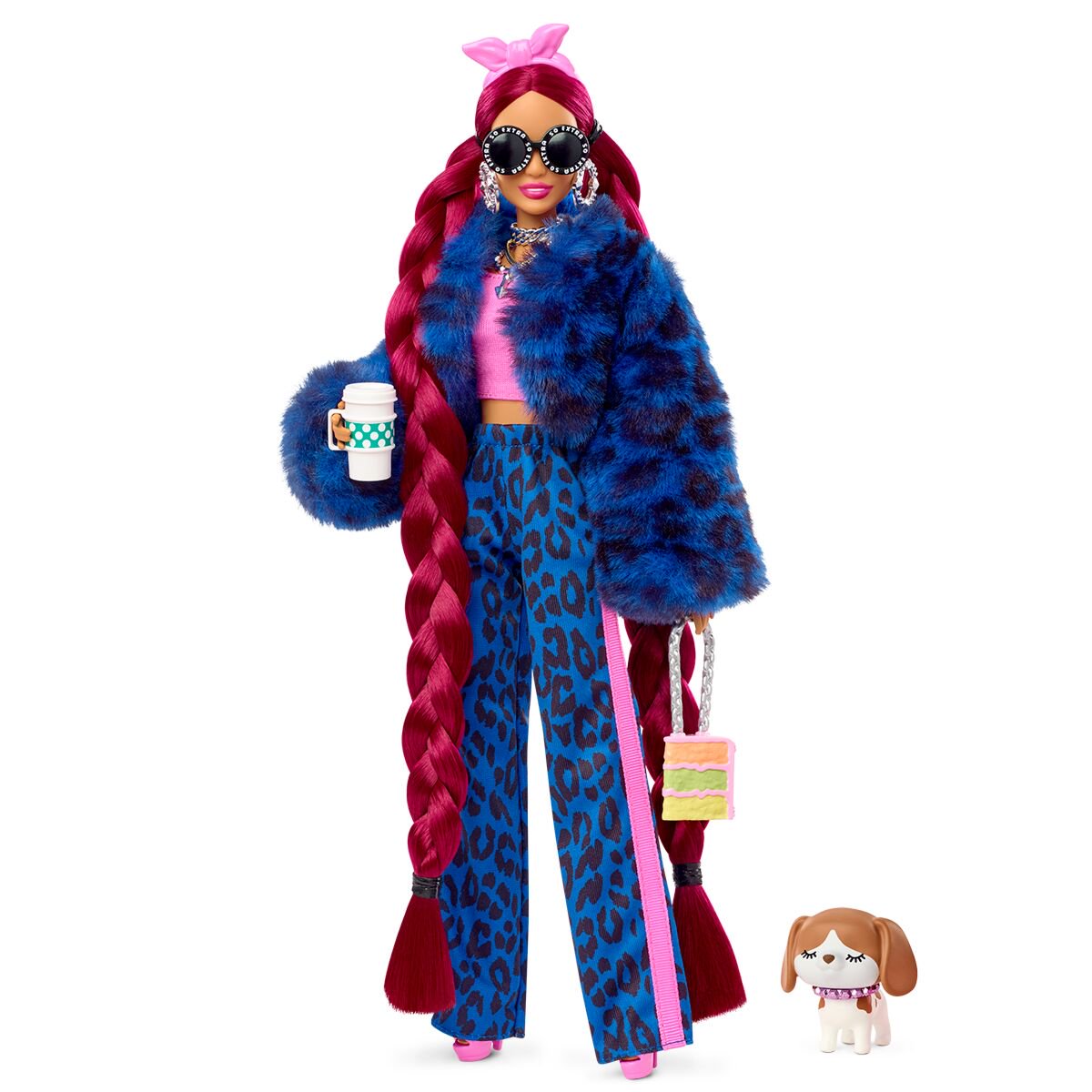Кукла Barbie Extra в костюме с леопардовым принтом HHN090 купить,NaN