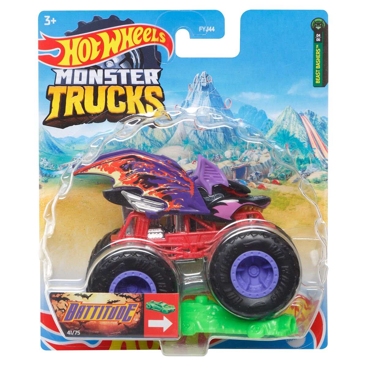Машинка Hot Wheels Monster Trucks 1:64 Battitude купить,NaN
