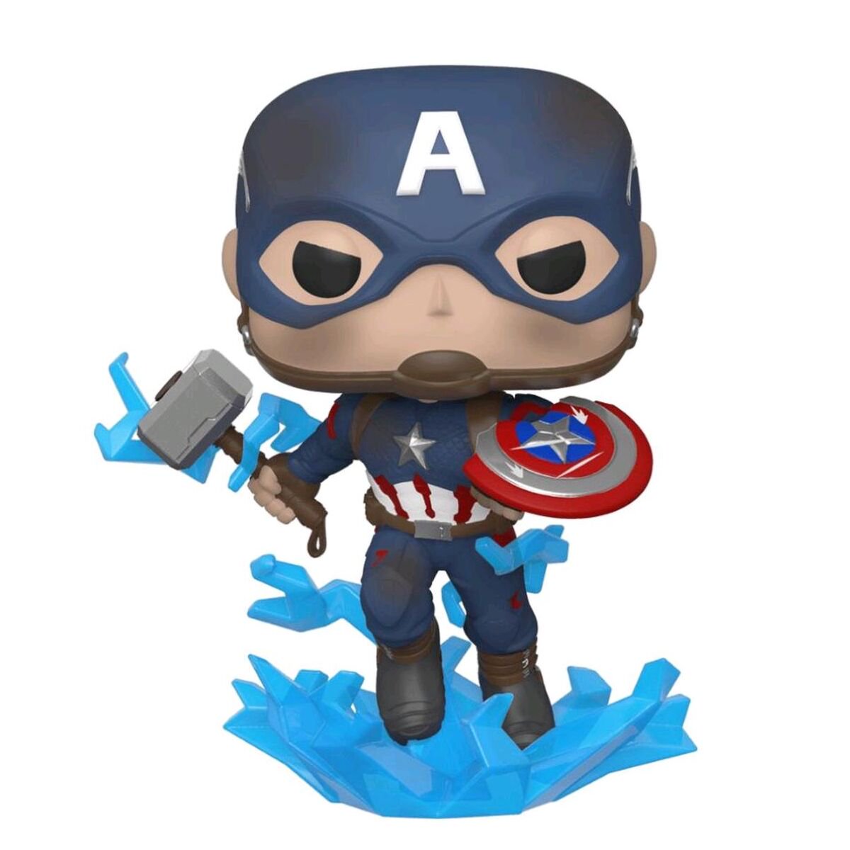 Фигурка Funko POP Marvel Avengers Endgame - Captain America with Broken Shield & Mjoinir 10 см купить,NaN