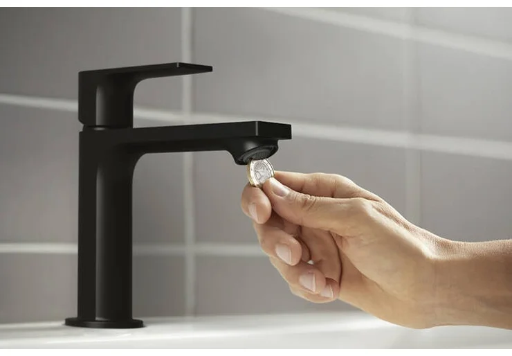 Смеситель Hansgrohe Rebris E CoolStart 72559670 черный