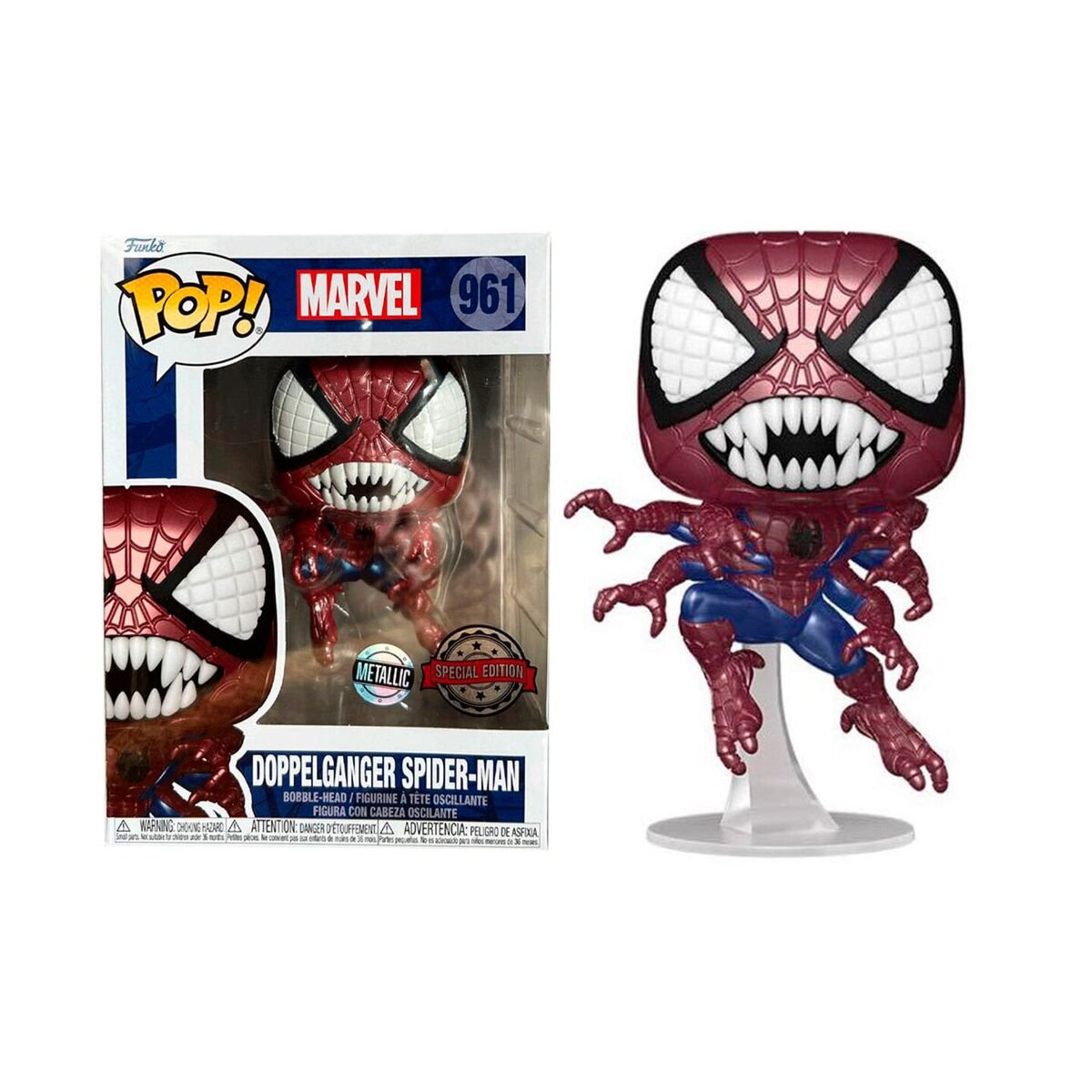 Фигурка Funko POP! Bobble Marvel - Doppelganger Spider-Man 10см купить,NaN