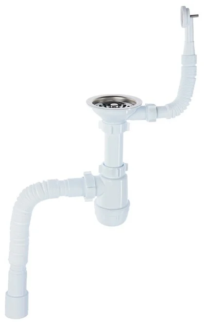 Сифон Ани Пласт A0142S Грот 3 1/2"*40 белый