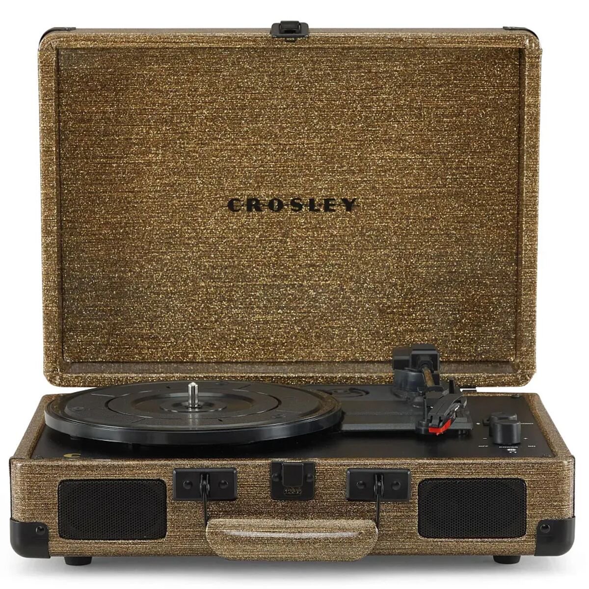 Виниловый проигрыватель Crosley Cruiser Plus CR8005F-GA4 Soft Gold c двухсторонним Bluetooth купить,NaN