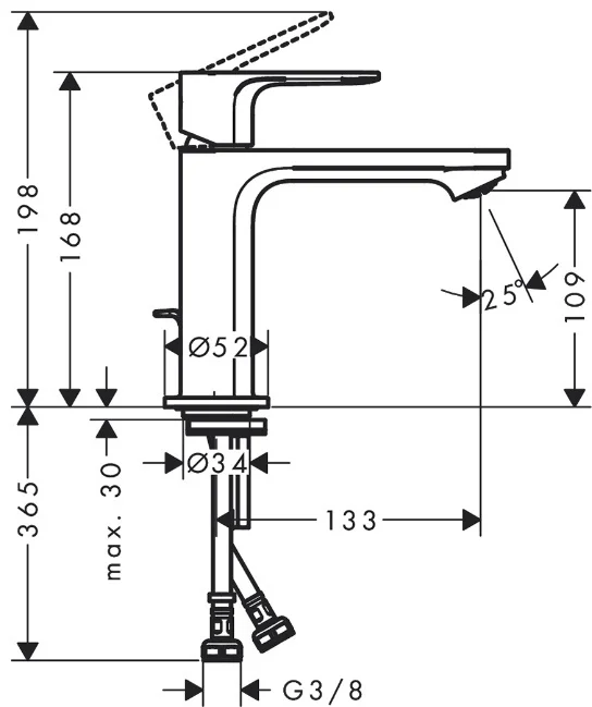 Смеситель Hansgrohe Rebris S CoolStart 72519000 хром купить,100800