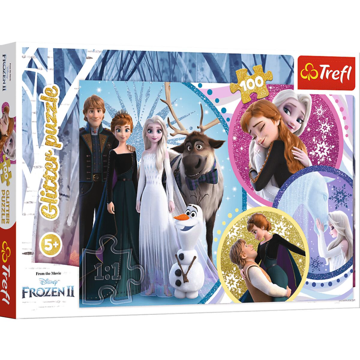 Пазлы Trefl  Frozen В сиянии любви 100 деталей купить,NaN