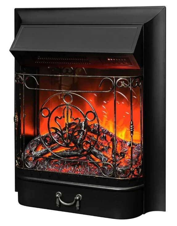Электрокамин RealFlame Dominica WT с очагом Majestic Lux Black 96х101х38см белый купить,537399