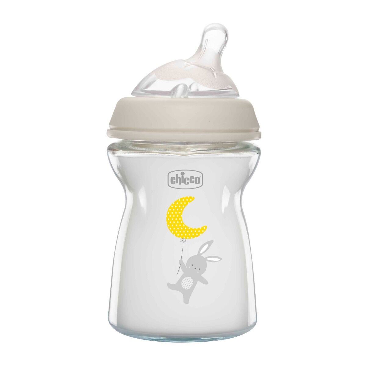Бутылочка для кормления Chicco Natural Feeling 250 мл 0м+ стекло