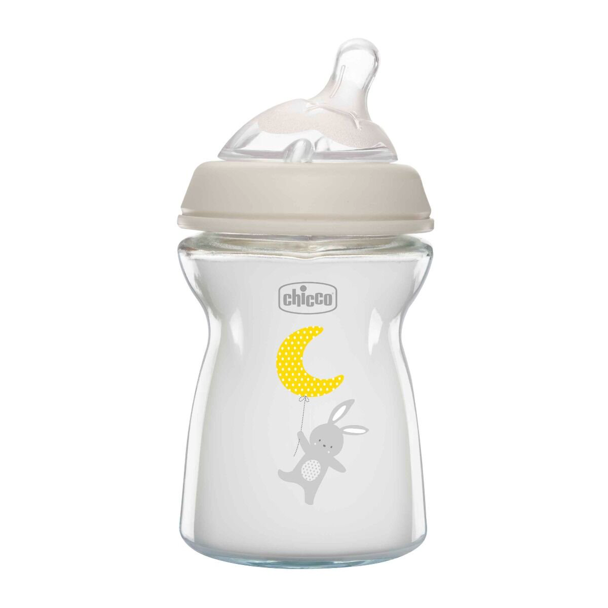 Бутылочка для кормления Chicco Natural Feeling 250 мл 0м+ стекло