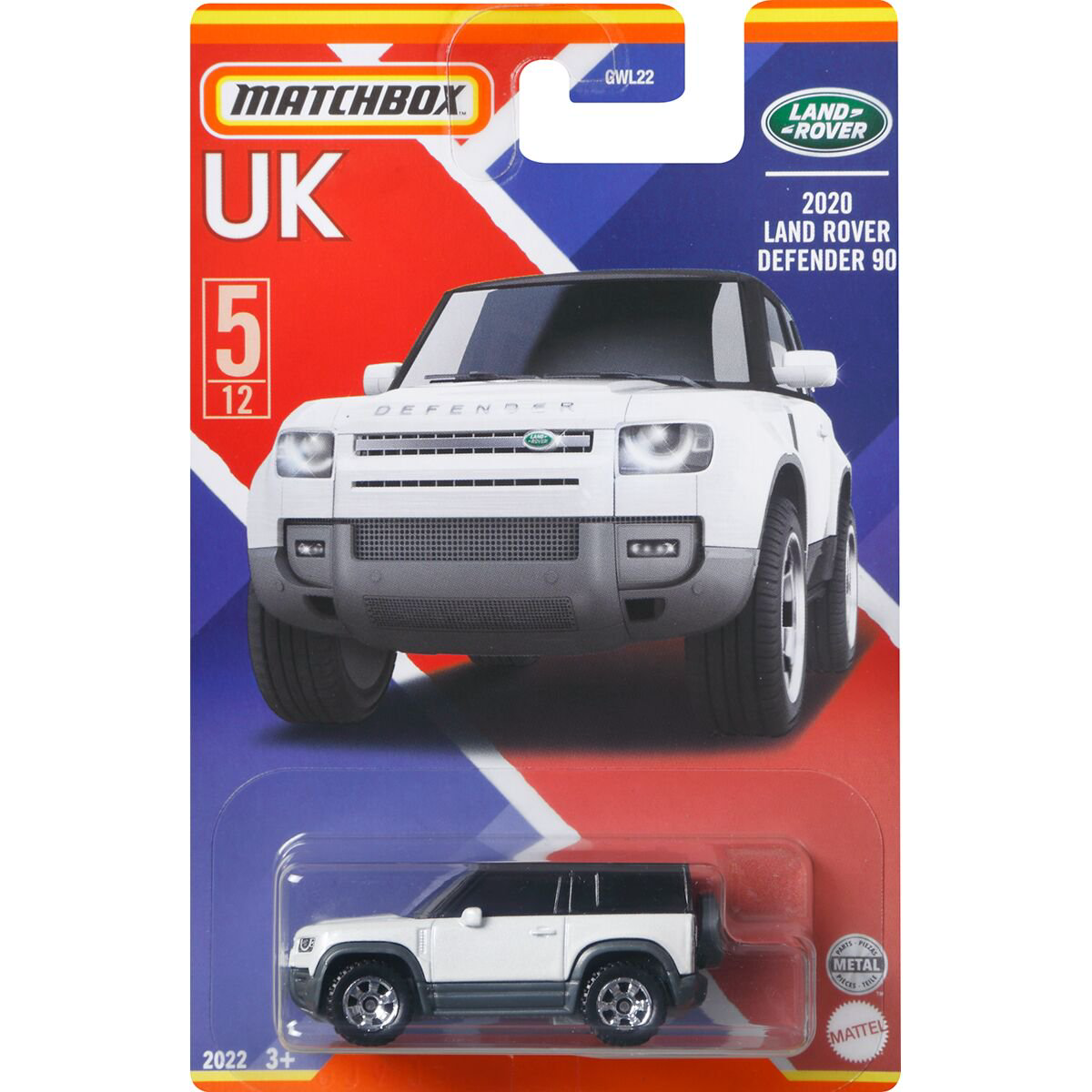 Машинка Matchbox: Best of UK - Land Rover Defender 90 2020 белая купить,NaN