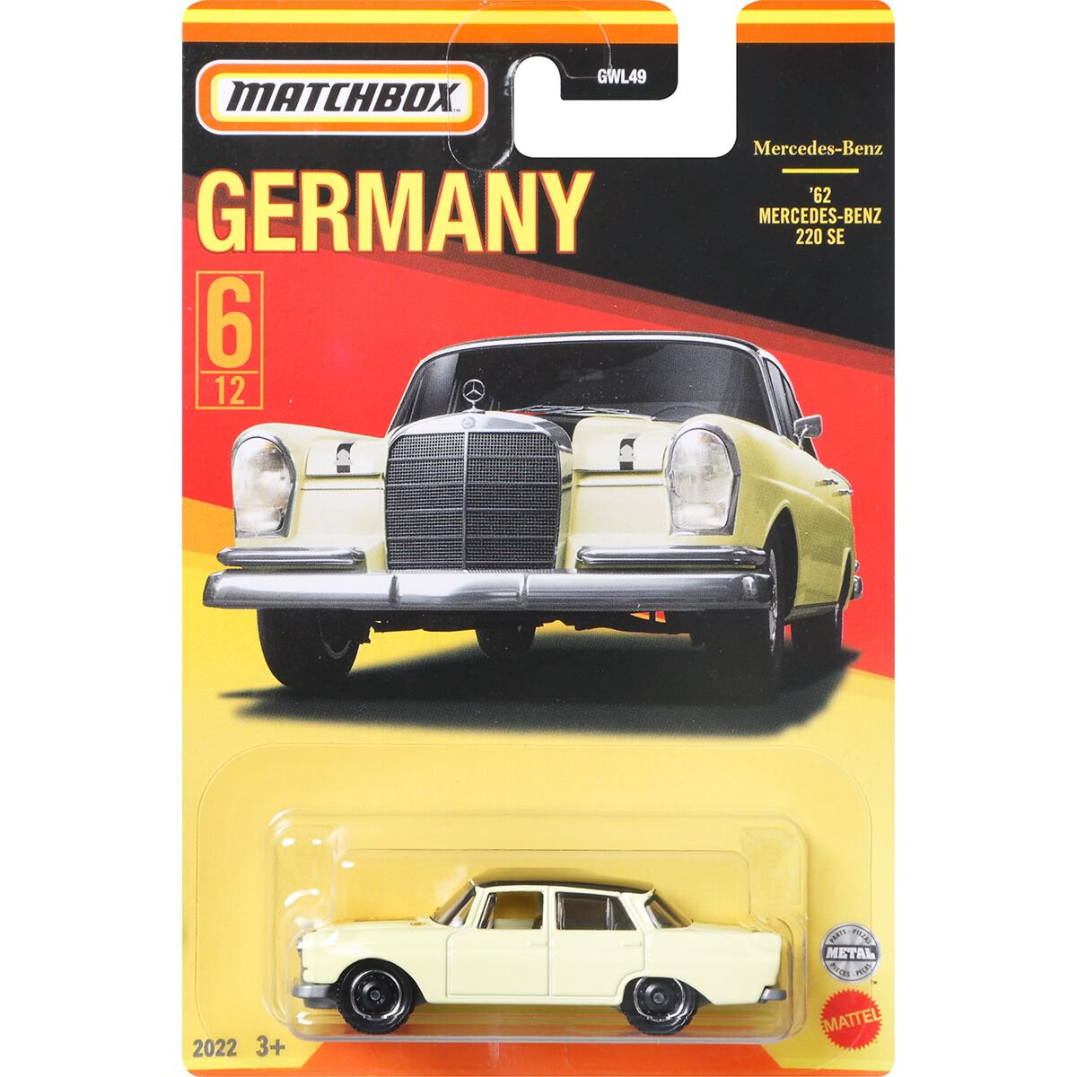 Машинка Matchbox Best of Germany - Mercedes-Benz 220SE '62 купить,NaN