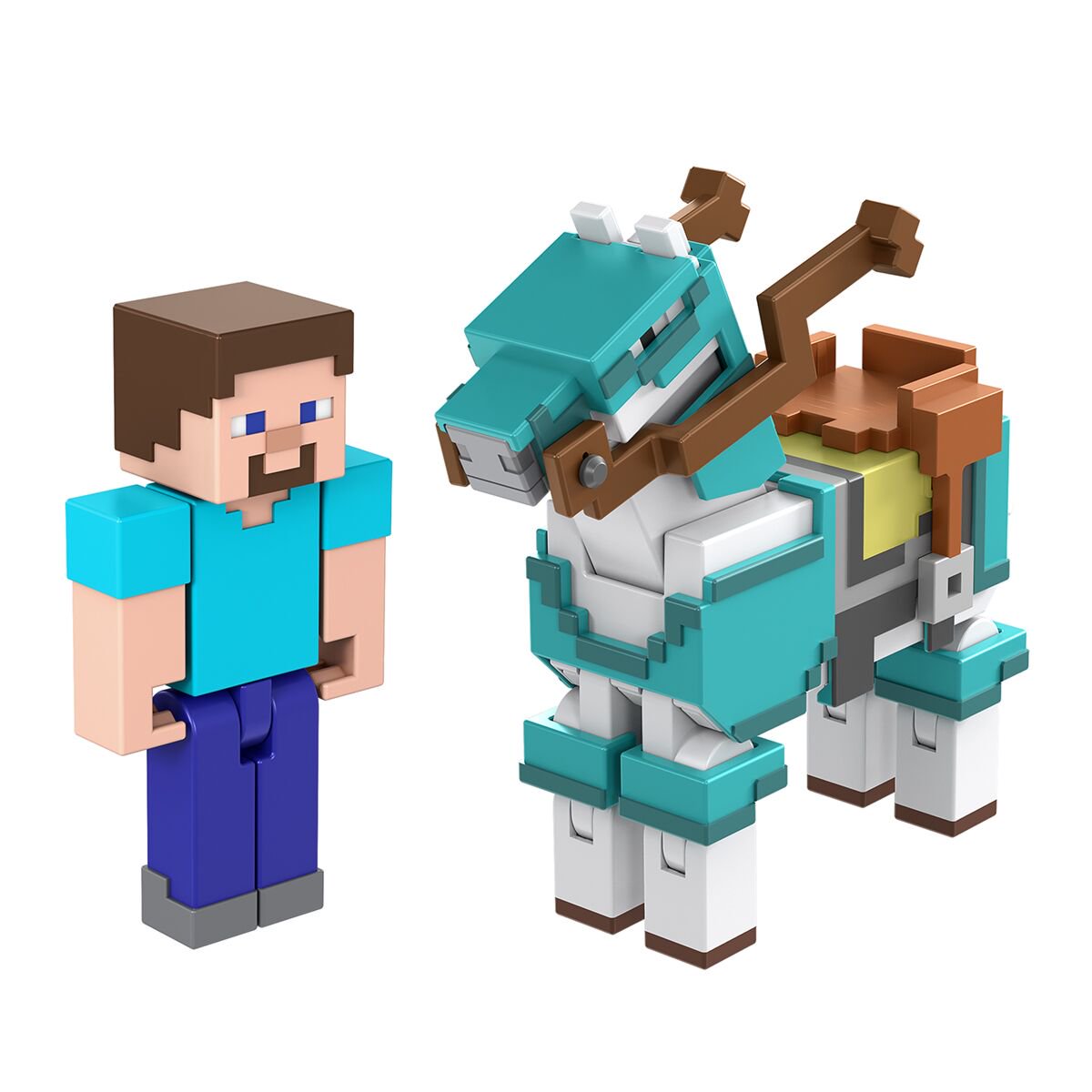 Набор фигурок Minecraft Steve and Armored Horse купить,NaN