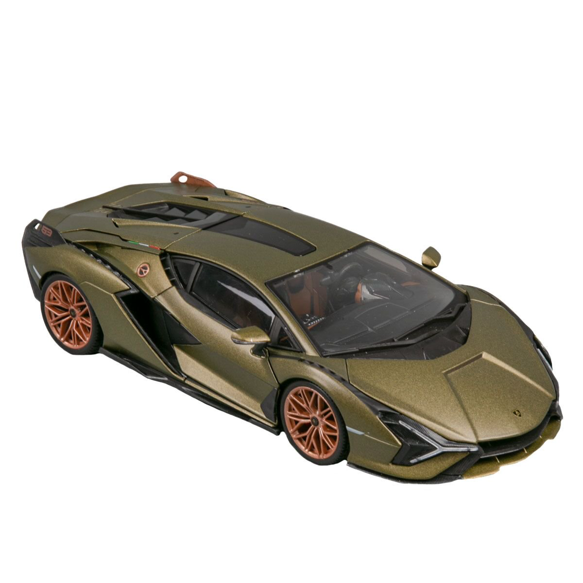 Машинка игрушечная Bburago Lamborghini Sián FKP 37 1:18 зеленая купить,NaN