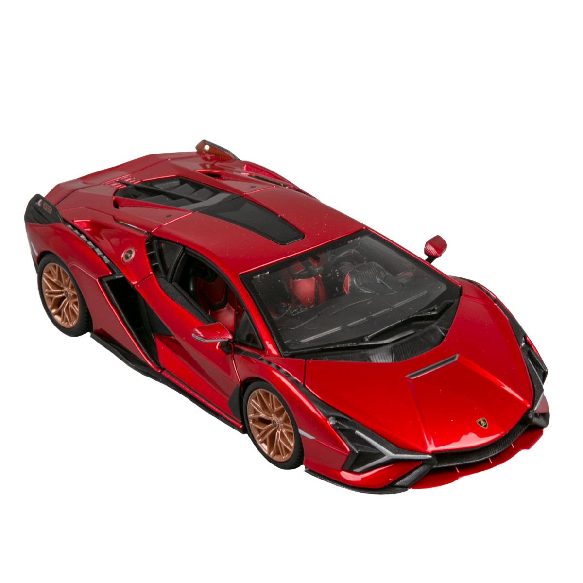 Машинка игрушечная Bburago Lamborghini Sián FKP 37 1:18 красная купить,NaN