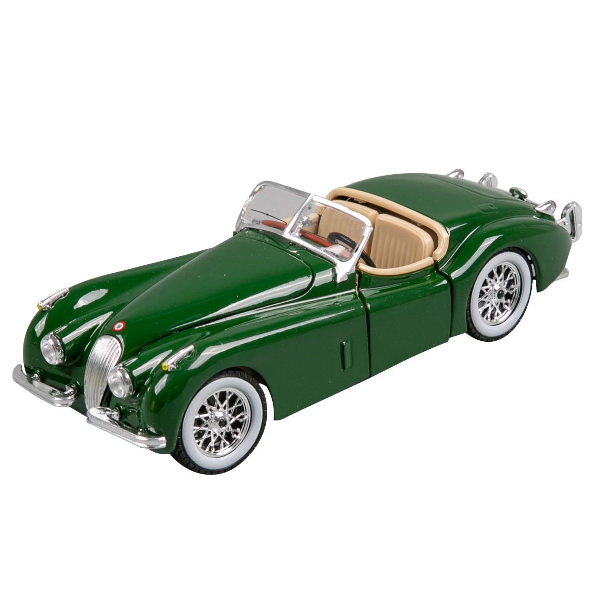 Машинка игрушечная Bburago Jaguar XK 120 Roadster 1951 1:24 темно-зеленая купить,NaN