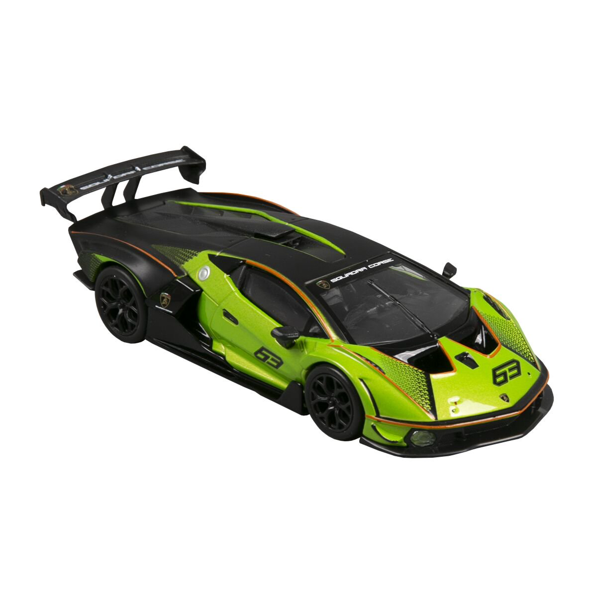 Машинка игрушечная Bburago Lamborghini Essenza SCV12 1:32 черно-зеленая купить,NaN