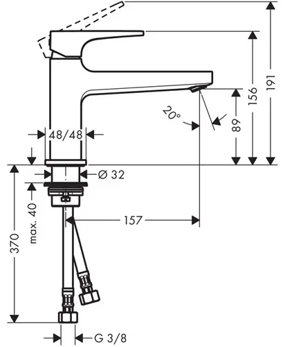 Смеситель Hansgrohe 74502000 хром купить,NaN