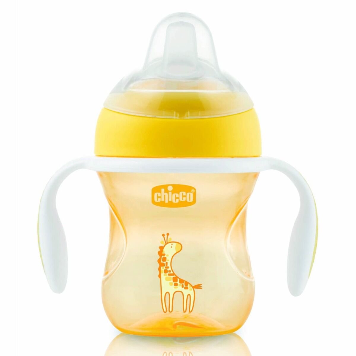Поильник Chicco: Transition Cup 200 мл 4м+ оранжевый