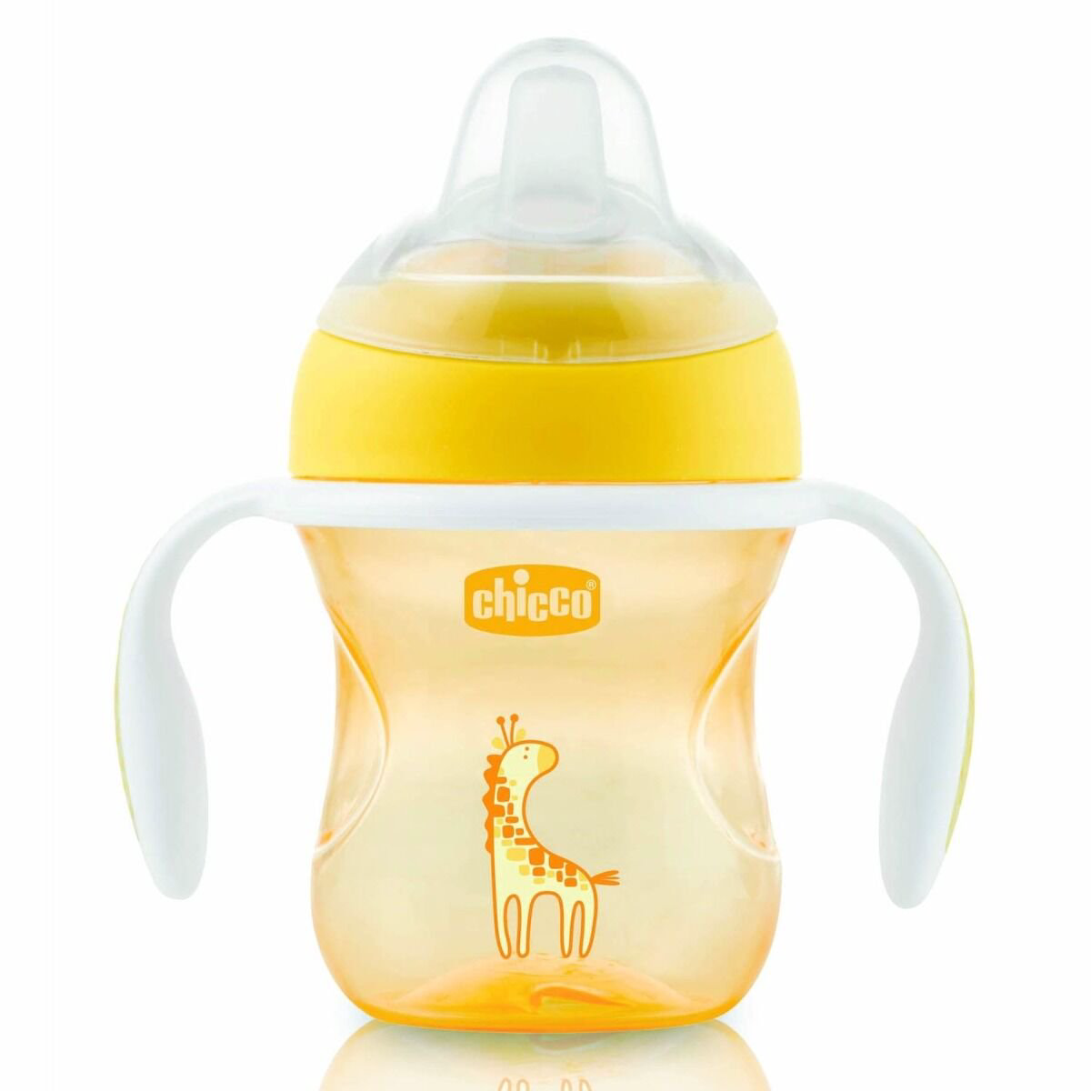 Поильник Chicco: Transition Cup 200 мл 4м+ оранжевый купить,NaN