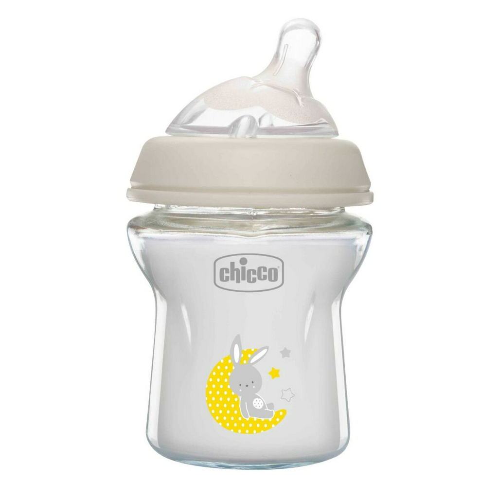 Бутылочка для кормления Chicco Natural Feeling 150 мл 0м+ стекло