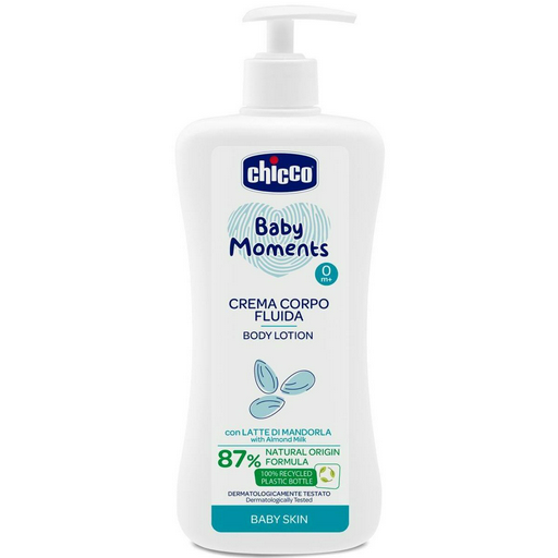 
Chicco: Лосьон для тела детский "Baby moments" 500 мл со сладким миндальным молочком
