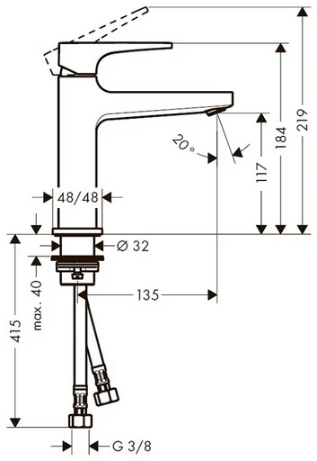 Смеситель Hansgrohe 74507000 хром