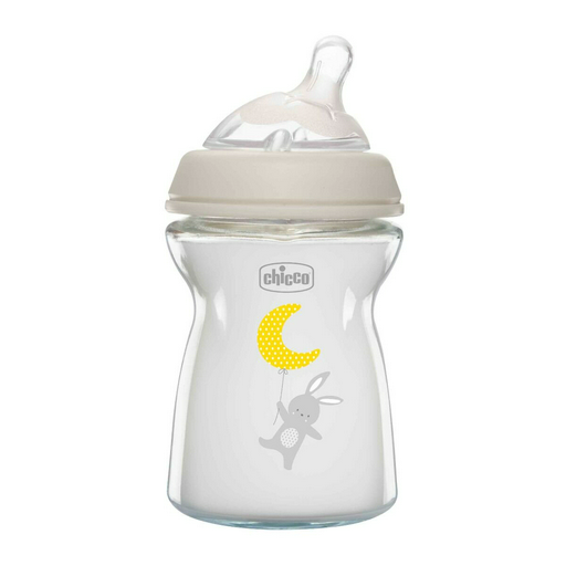 Бутылочка для кормления Chicco Natural Feeling 250 мл 0м+ стекло